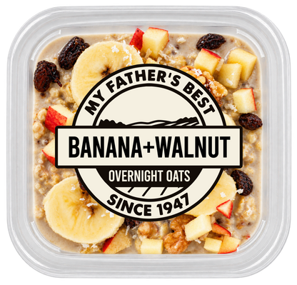 Banana Walnut Overnight Oats