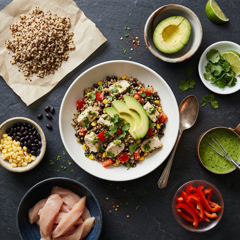 Cilantro Lime Chicken with Quinoa & Avocado