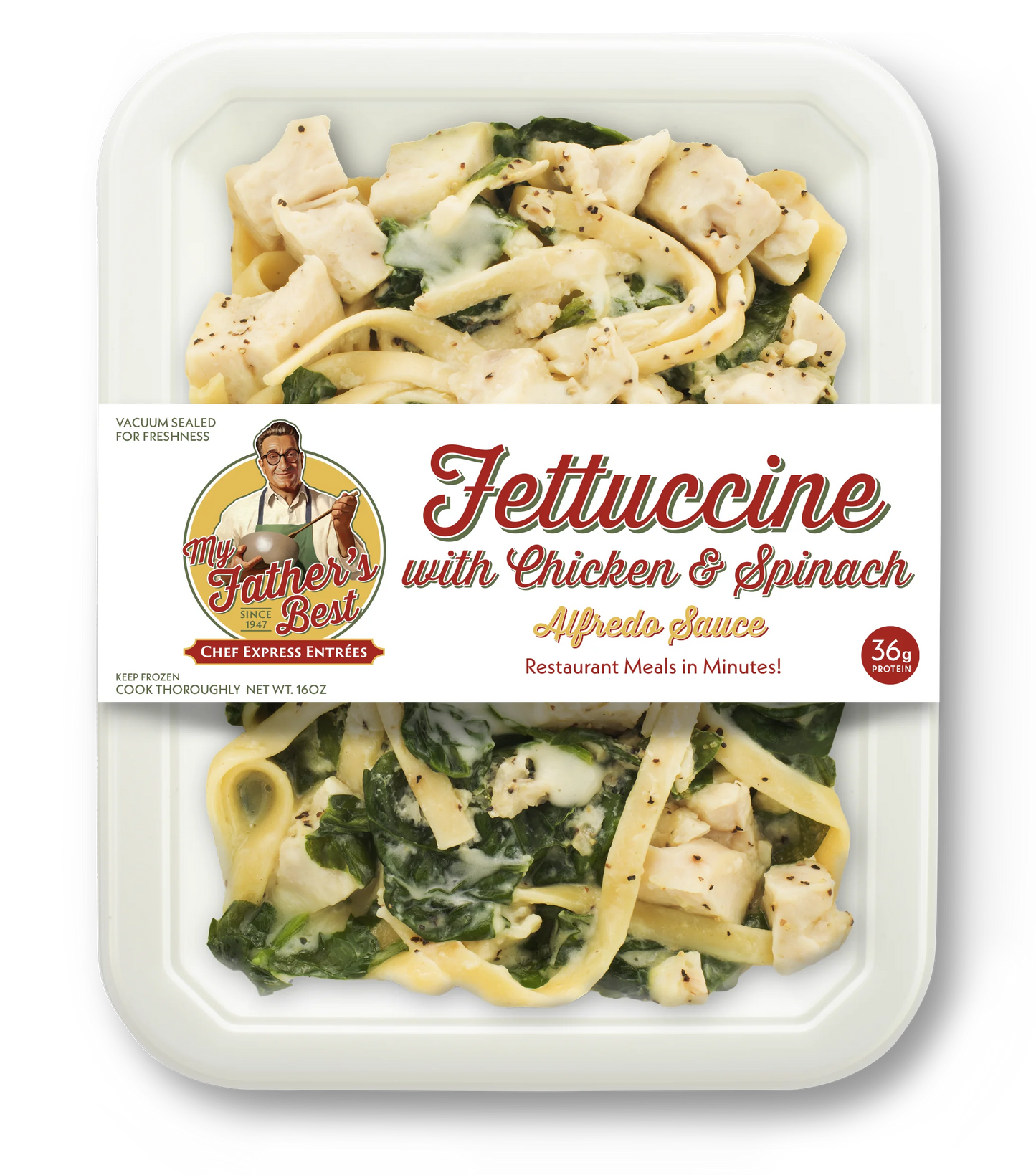 Fettuccine with Chicken & Spinach