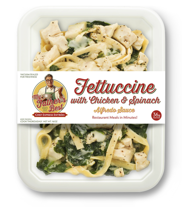 Fettuccine with Chicken & Spinach