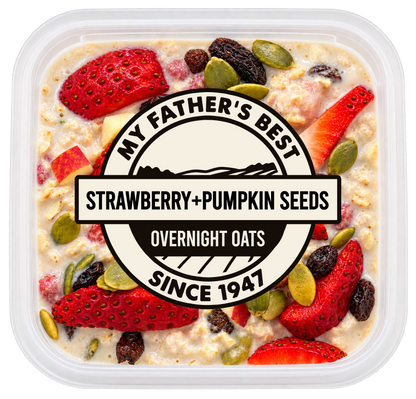 Strawberry Pumpkin Seed Overnight Oats